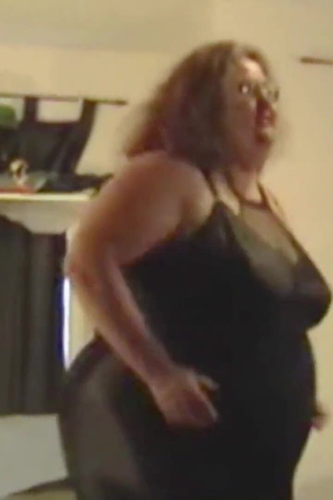 Cam show in black part 1 dance and strip