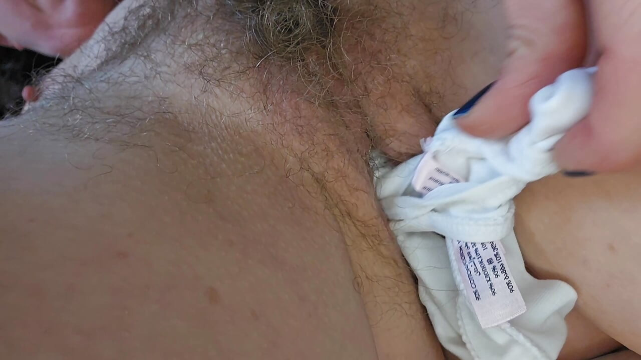 White Cotton Thong