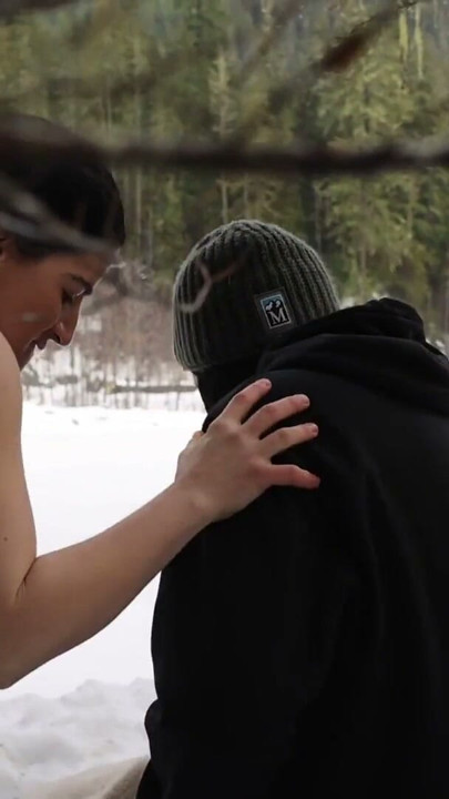 Warming a Lost Hiker: Fucking a Stranger in the Snow - Vanessa Cliff | Clip 1