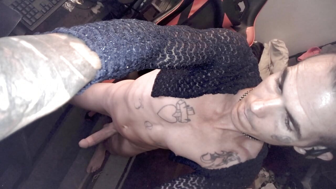 Playing with myself my hot little femboy bitch body