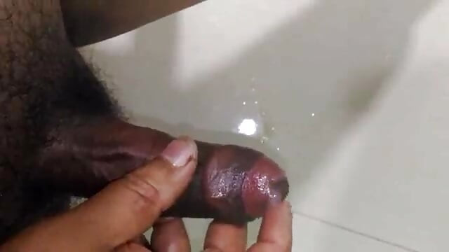 Making happy day handjob