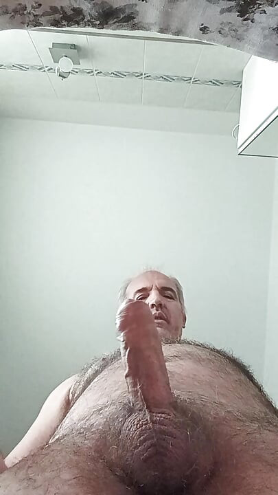 Tutorial for a Pleasant Penis Massage with a Flow of Sperm on the Smartphone Screen