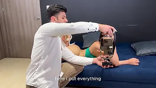 Latina with Huge Tits Gets Fucked and Filmed by a Photographer with a Big Dick, Who Cums Inside Her