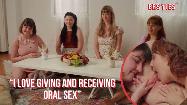 Ersties - Lesbian Foursome Enjoy Hot Oral Sex
