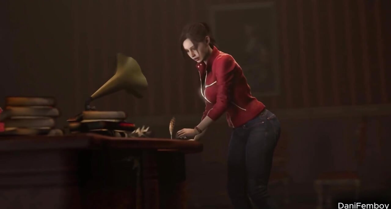 Resident Evil 2 Busty Shemale with Giant Cock Fucks Girl