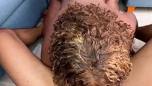 Little worker fucks hard Boss's wife gives him all his tasty milk