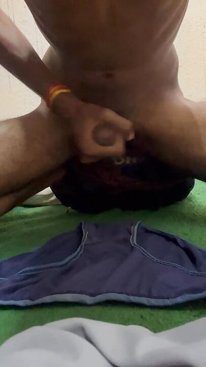 I jerked off onto my sister-in-law Shakuntala's panties