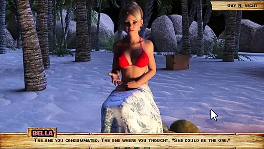 Pulau Lewd #8 - dia ngocok kontolku