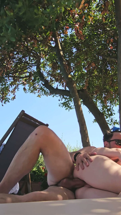 sex by the pool! CREAMPIE! | Clip 1