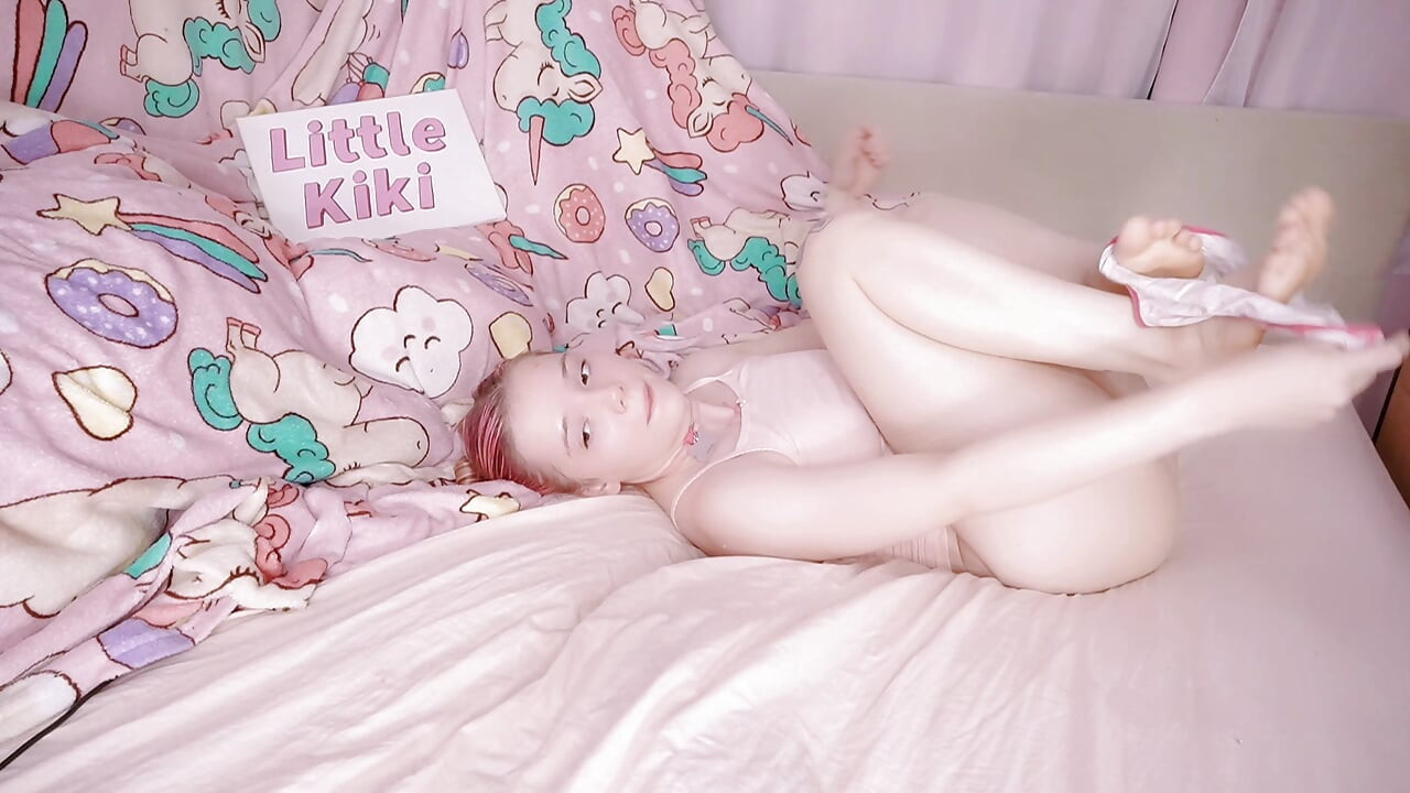 step Daughter cute tiny PAnties try on
