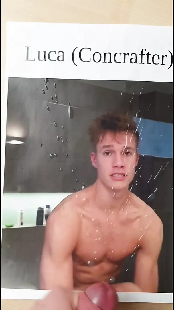Cumtribute on German Youtuber Luca (Concrafter)