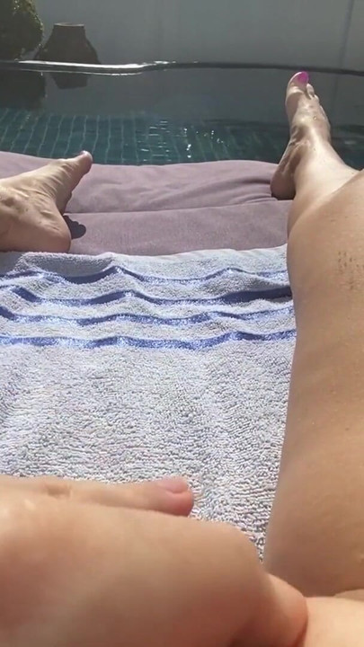 POV very excited in a private villa by the pool | Clip 1