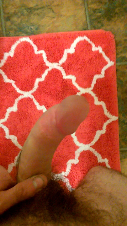 A guy jacking off