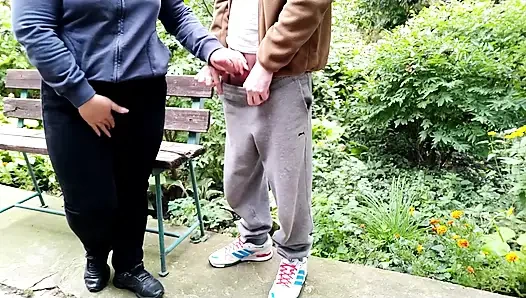 Hot mature stepmom gets cum on her tight big ass