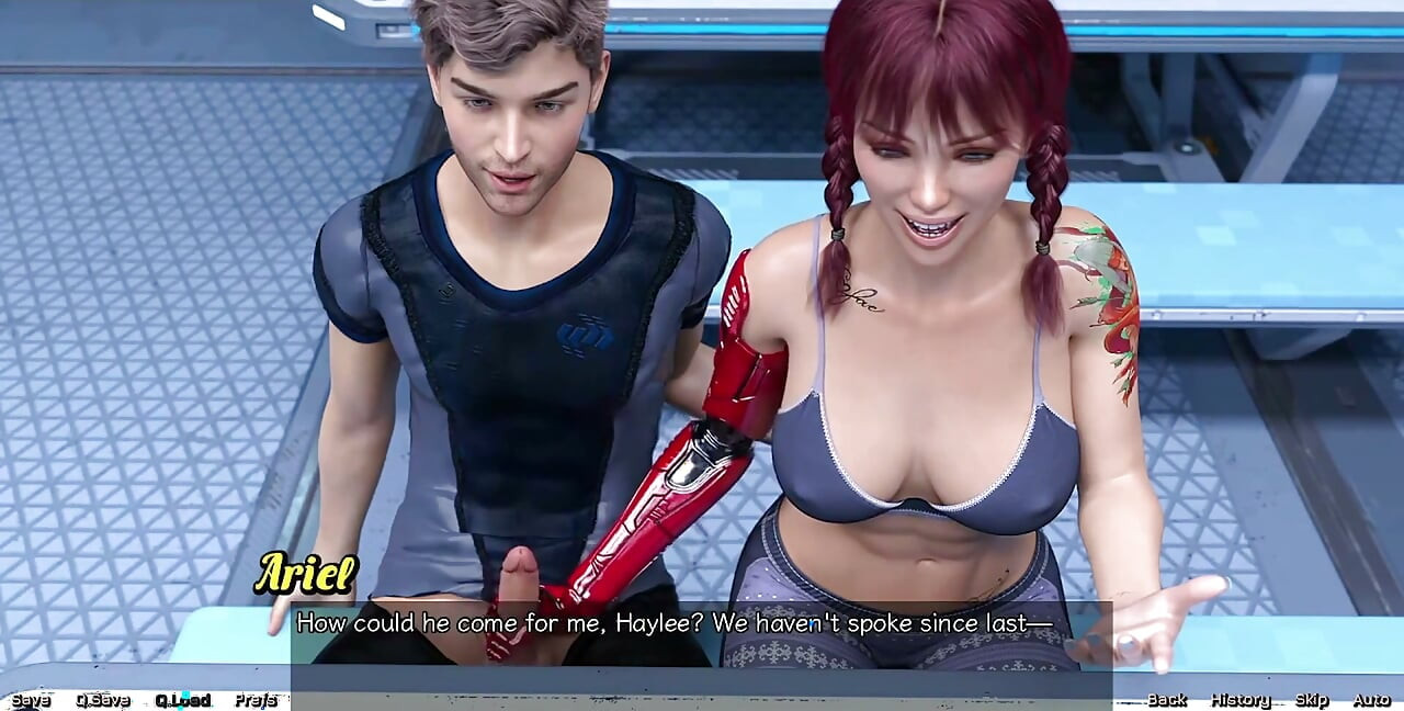Stranded in Space - Public Handjob