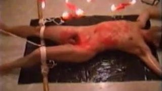 Restrained and bathed in hot candles (test)