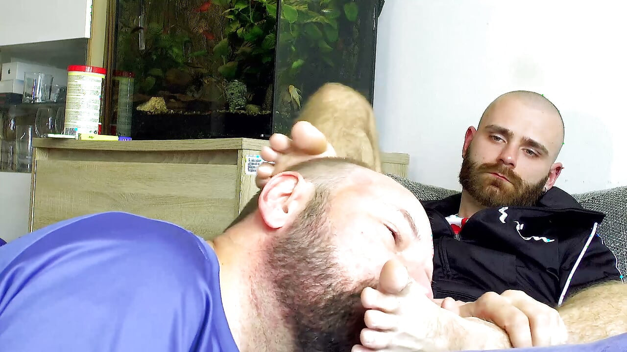 Bearded Alpha: Danken Demands Foot Worship from the Armchair