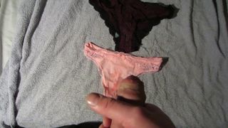 Cum on used thong from 20 yr old