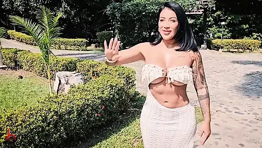 My Busty Boss and Her Big-bootied Friend Swallow My Cock in an Outdoor Threesome