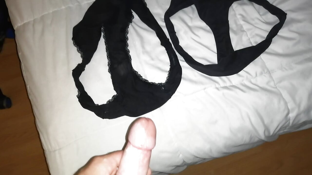 Cumming in my wife's dirty panties