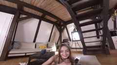 TmwVRnet - Lena Reif - Cutie relieves stress after college