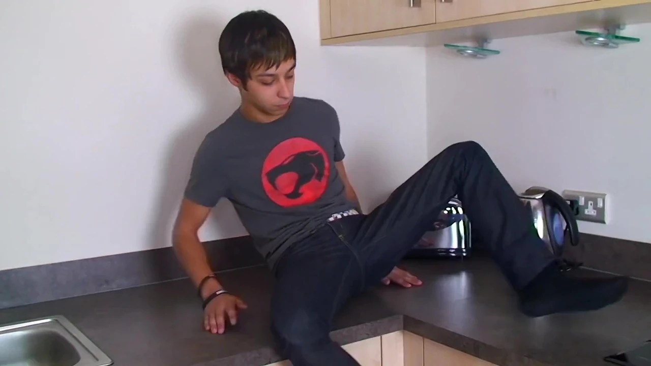 Our First Circumcised Emo Works His Cut Cock,HomoEmo