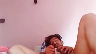 Boy masturbating hard