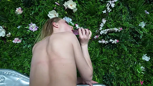 Petite Blond Hailey Haze Drives You Crazy