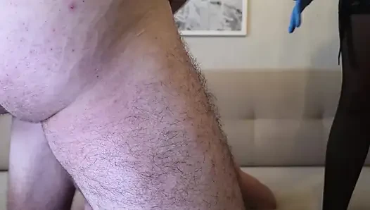 Fucking My Wife and Her Lover in the Ass. Bisexual Threesome Ep 30912