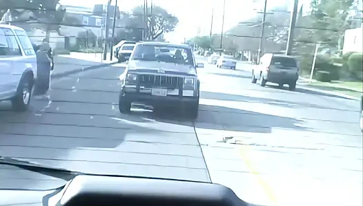 90er Anhalterin Bekommt Eine Riesige Gesichtsbesamung Und Einen Ritt!