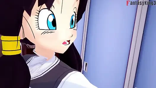 Videl almost finds Gohan having sex with Android 21 - DragonBall Zex Series