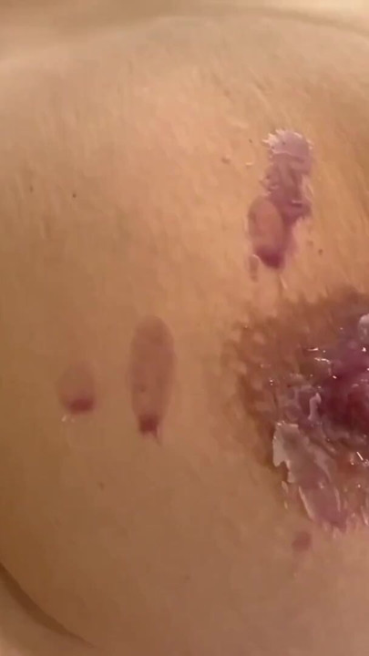 Waxing my Boobs and Nipples and Ass plus Spanking a little my Pussy | Clip 1