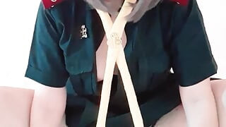 Teen girl scout riding her boyfriend dick until recieve cum load
