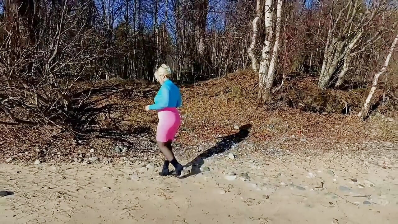 Sexy outfit for spring walk