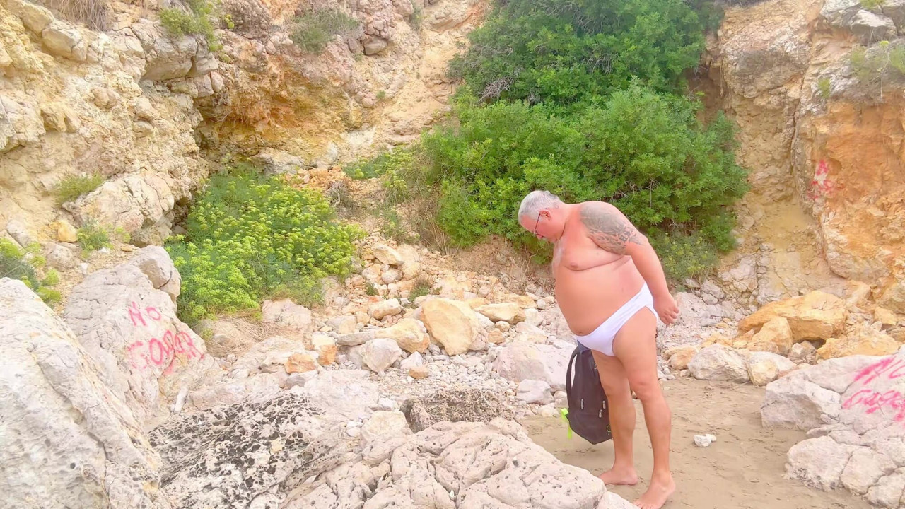 Fat grandpa Fat backside