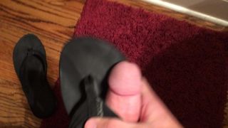 Cum on flip flops