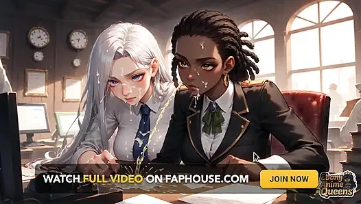 Sultry Ebony Conformity and Darkly Sweet Office Domination!