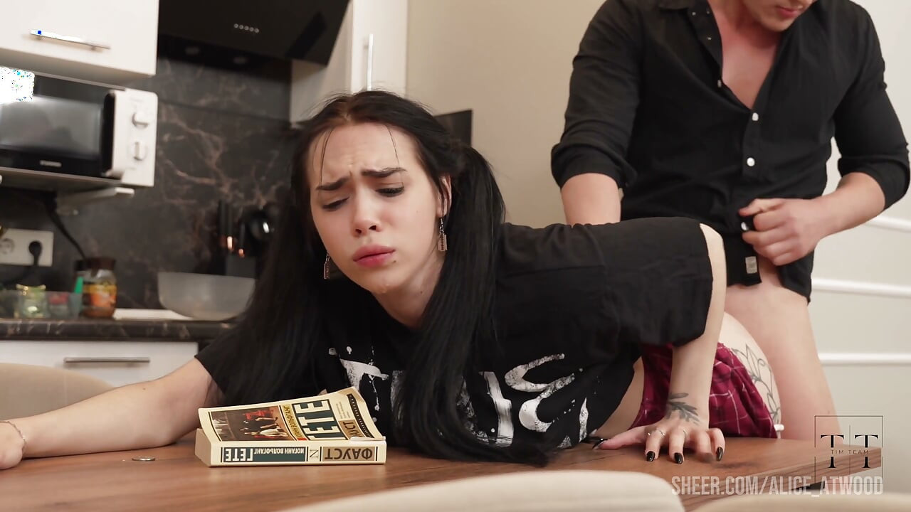 Strict tutor! don't tell my step mom i'm a bad student. 4k hd tim team