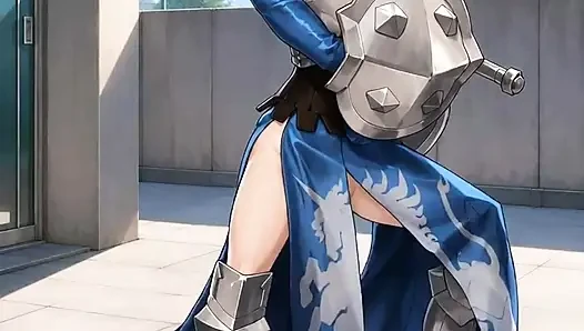Gadis anime dan game menari