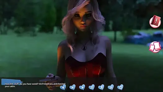 Helping the hotties #3 - Johannes took a sneak peak to see what the girl in the cabin is up to.