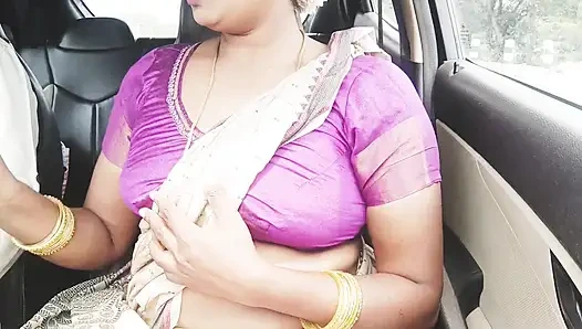 Telugu Stepmom and Stepson Car Sex Crezy Dirty Talks.