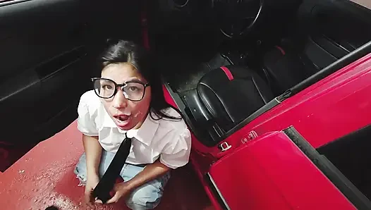 LETZTEN TEIL, ich lade meine latina-freundin ein, auf dem parkplatz zu ficken .. sie bekommt ihren arsch gefickt und bekommt milch auf ihr gesicht ist ein engel