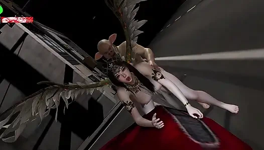 Der hinternflucht der 3D-königin - 3D Animation Hentai