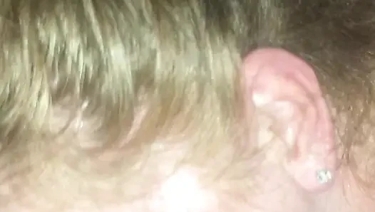 Redhead stepdaughter, deep throat’s daddy’s cock and swallows his load