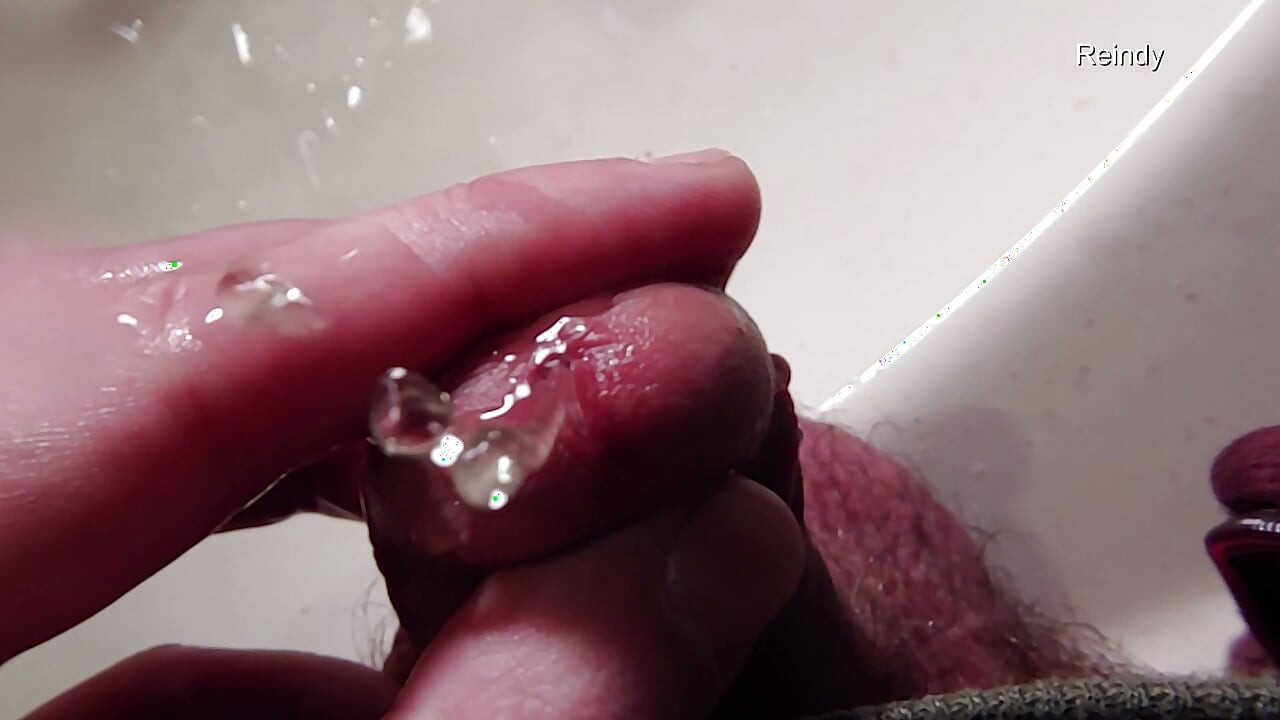 Peehole Piss Play Close up View in Slow Motion