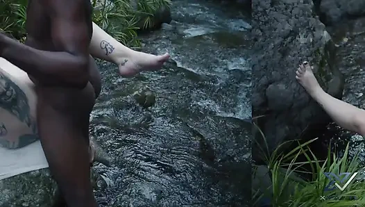 Touristen bekommen schwanz von 2 schwarzen schwänzen