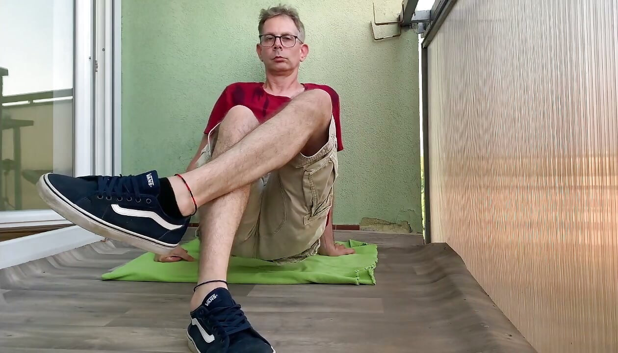 Foot show (Shoe and sock taking off NOn explicit video)