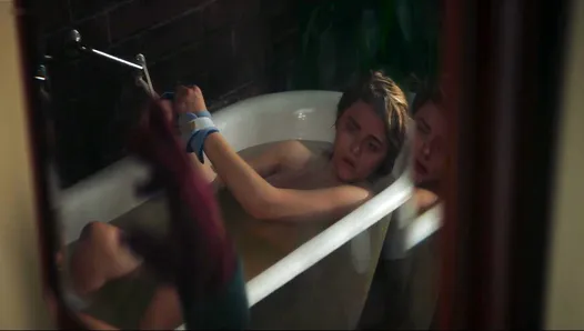 Chloe Grace Moretz, hot and nude, covered in bath