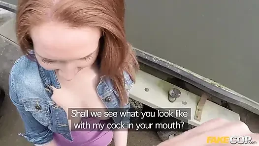 Fake Cop - Unfaithful Girlfriend Candi Coxx Cucks Her BF