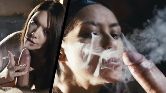 Compilation Facial Smoking Blowjob